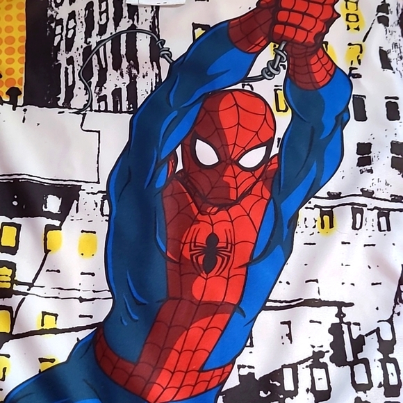 Disney Store Marvel Spiderman Little Boy Swim Rash Guard Size 5/6 - Picture 3 of 13